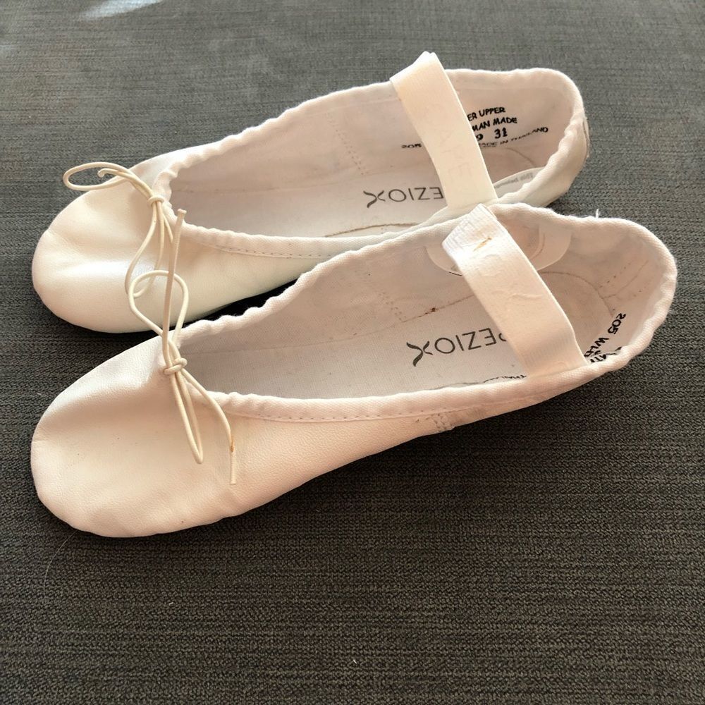 Capezio Kids White Ballet Shoes